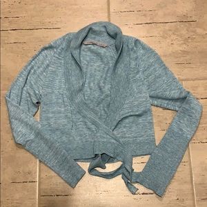 Athleta crop tie sweater